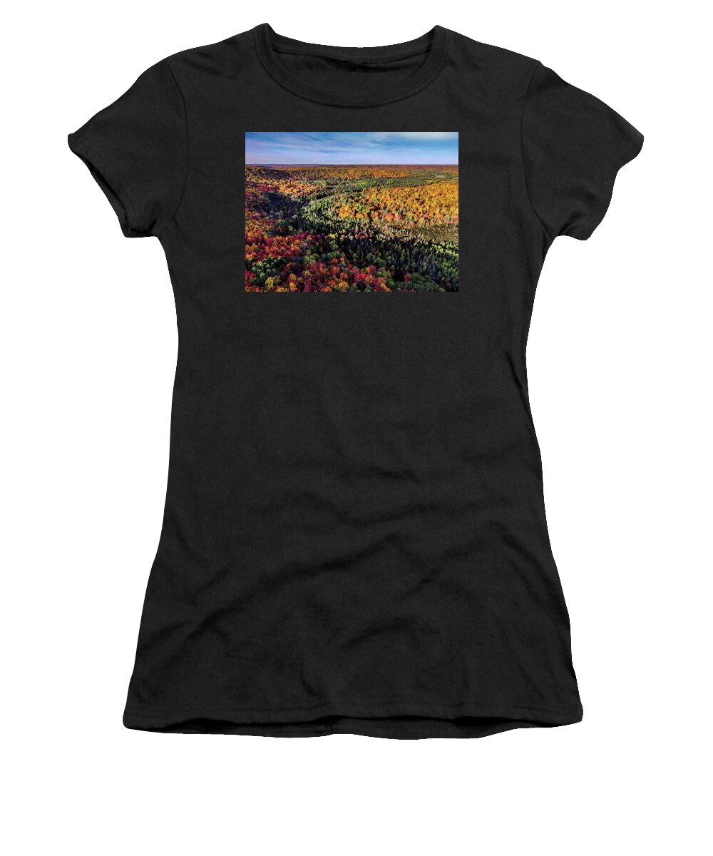 Northern Women's T-Shirt featuring the photograph Jordan River Valley by Michael Thomas