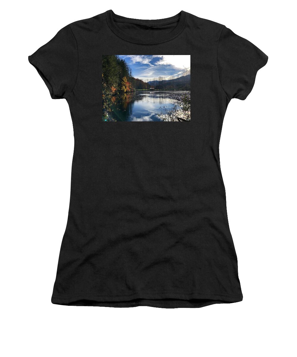 Lake Logan Women's T-Shirt featuring the photograph Lake Logan by Flavia Westerwelle