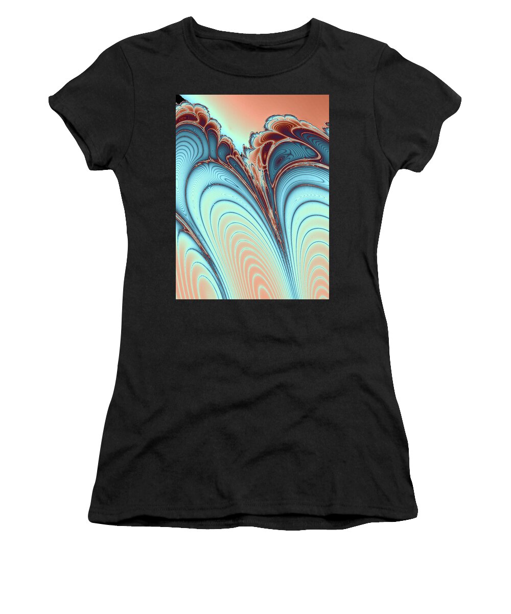 Scales Women's T-Shirt featuring the digital art Layers II by Bernie Sirelson