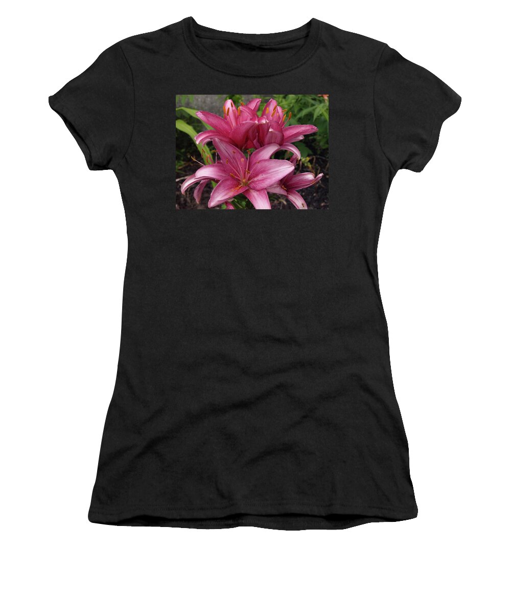 Lily Women's T-Shirt featuring the photograph Lilixplosion 5 by Jeffrey Peterson