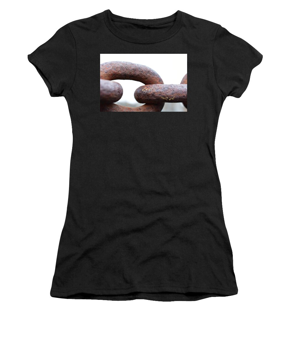 Chains Women's T-Shirt featuring the photograph Linked by Jimmy Chuck Smith