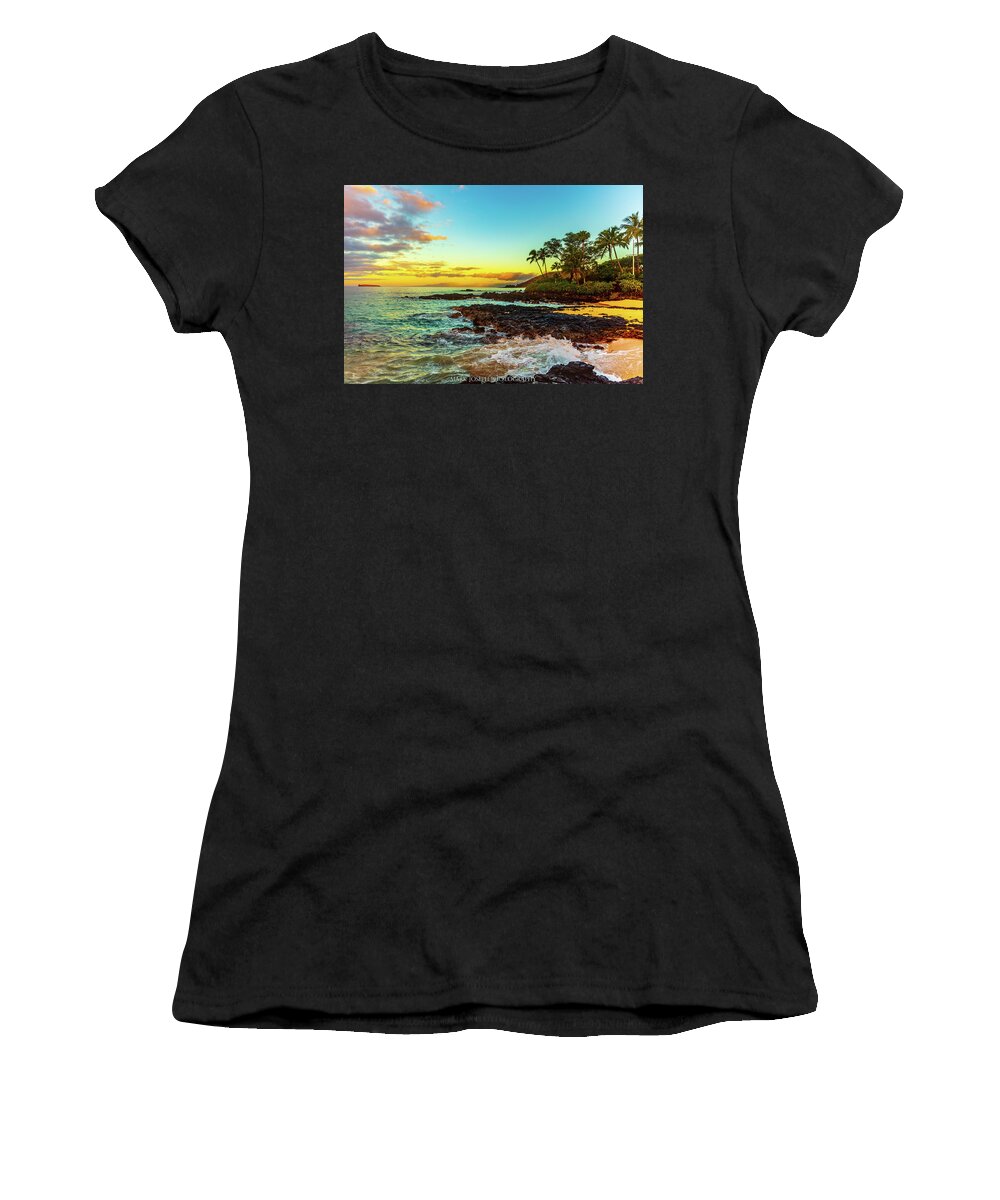Sunrise Women's T-Shirt featuring the photograph Makena Cove Sunrise by Mark Joseph