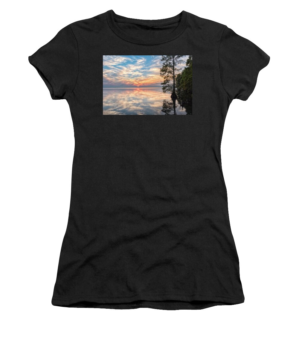 Fine Art Landscape Photography Women's T-Shirt featuring the photograph Mirrored by Russell Pugh