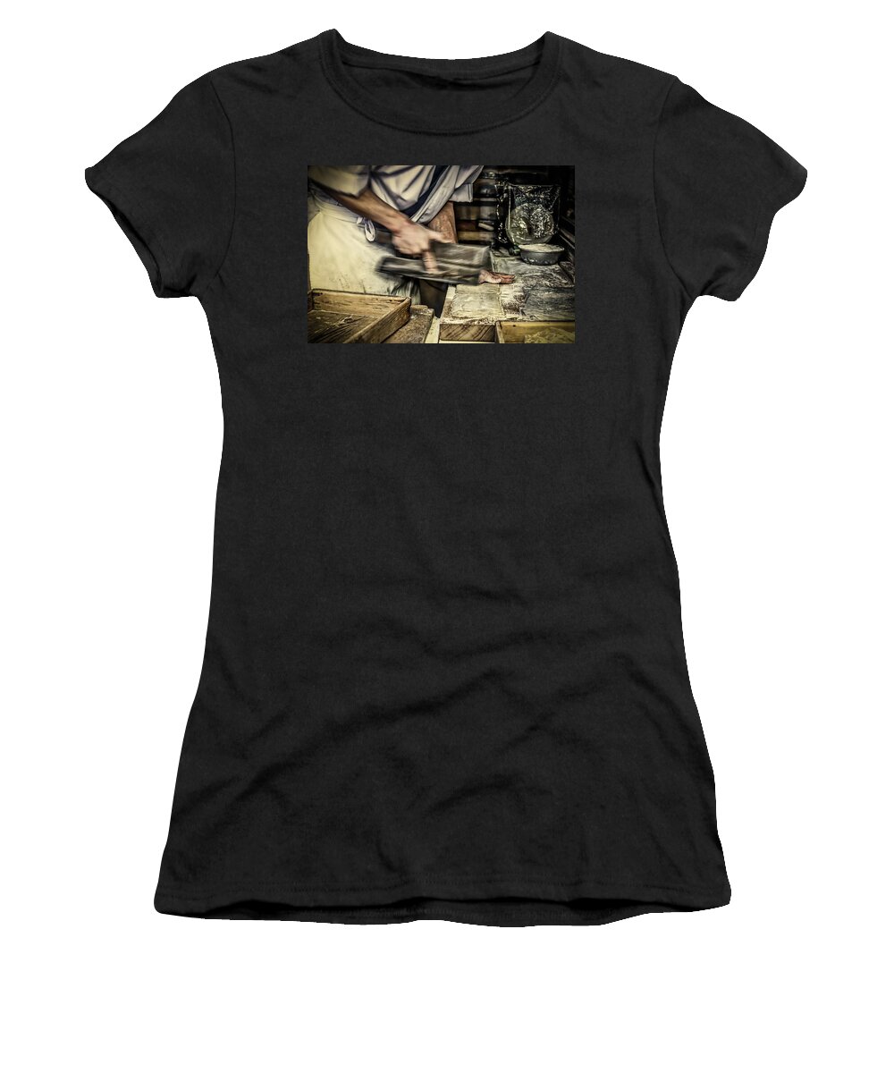 Asia Women's T-Shirt featuring the photograph Noodle Man by Bill Chizek
