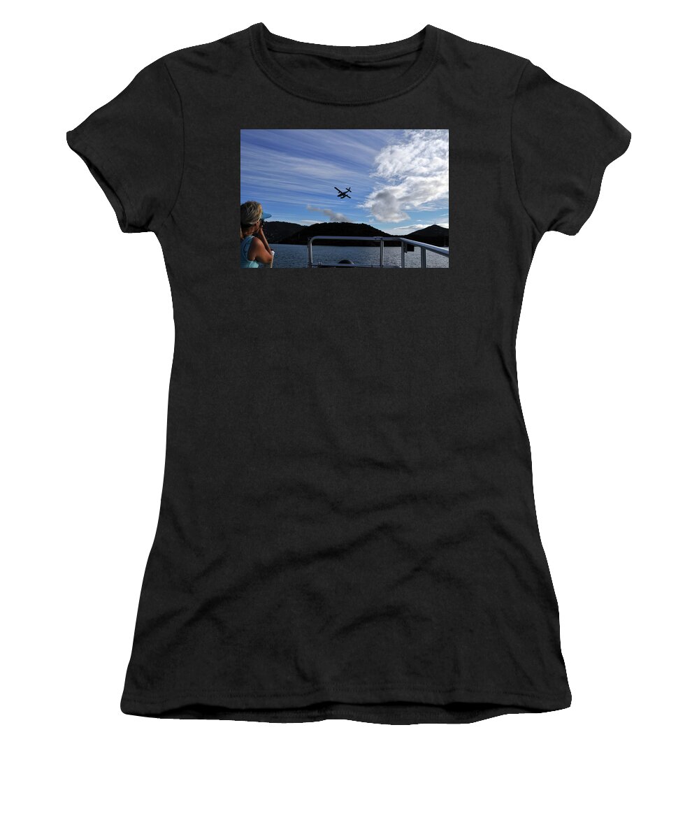 Seaplane Women's T-Shirt featuring the photograph Observer by Climate Change VI - Sales
