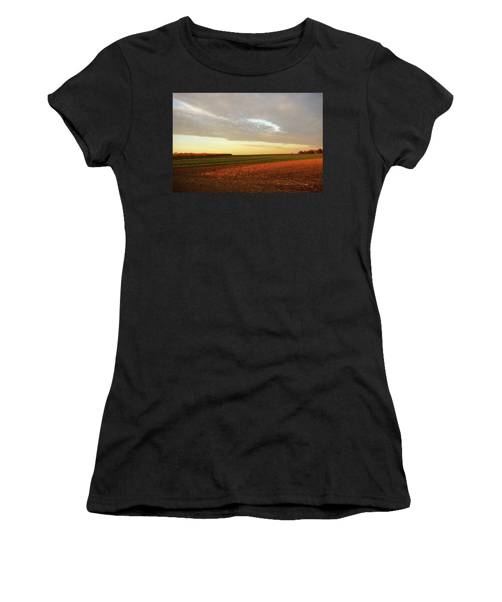 Autumn Women's T-Shirt featuring the photograph Autumn Field by Tana Reiff