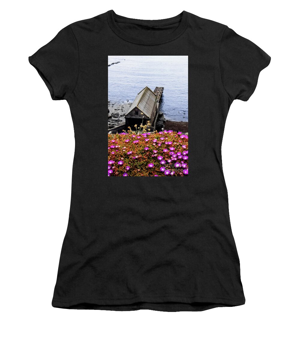 Lizard Point Women's T-Shirt featuring the photograph Old Lizard Lifeboat Station by Terri Waters