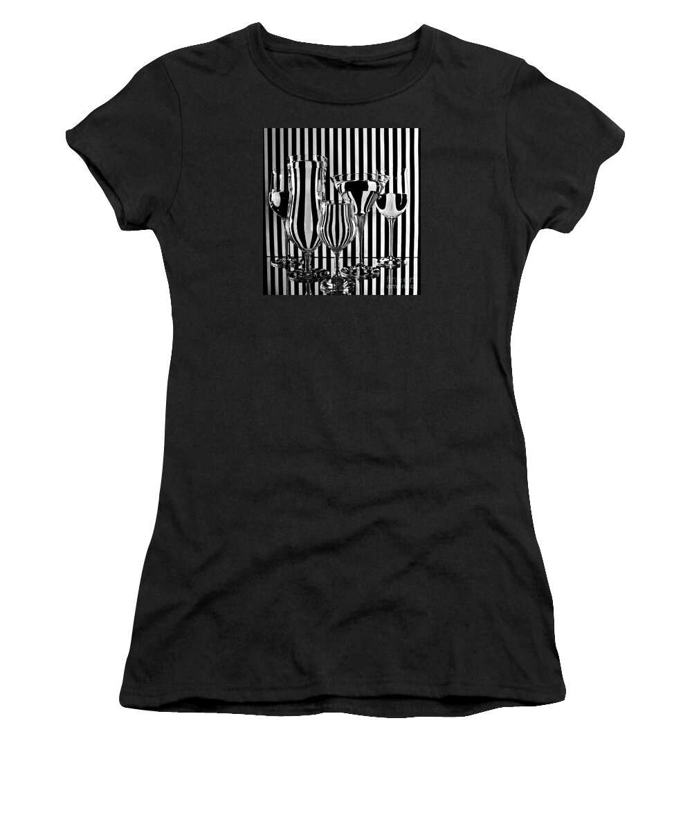 Black Women's T-Shirt featuring the photograph Optical Illusion by Linda Bianic