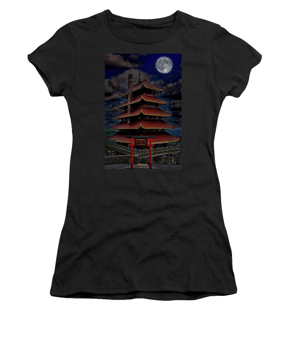 Pagoda Women's T-Shirt featuring the photograph Pagoda by DJ Florek