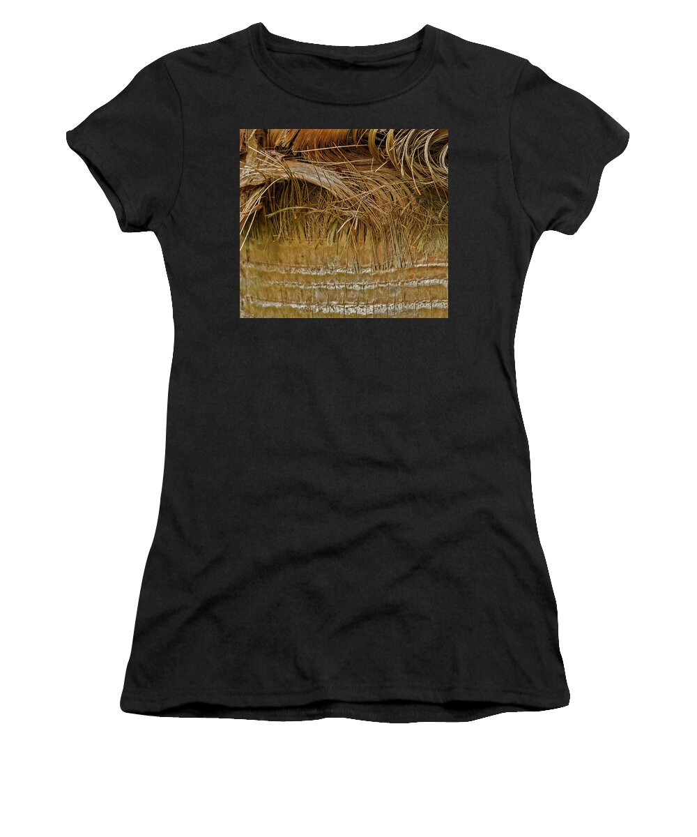 Texturas Women's T-Shirt featuring the photograph Palm Tree Straw 2 by Silvia Marcoschamer