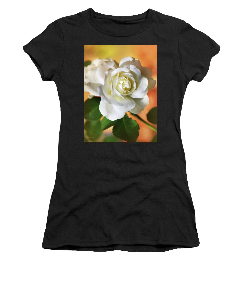 Flower Women's T-Shirt featuring the photograph Romantic Rose by Christina Rollo