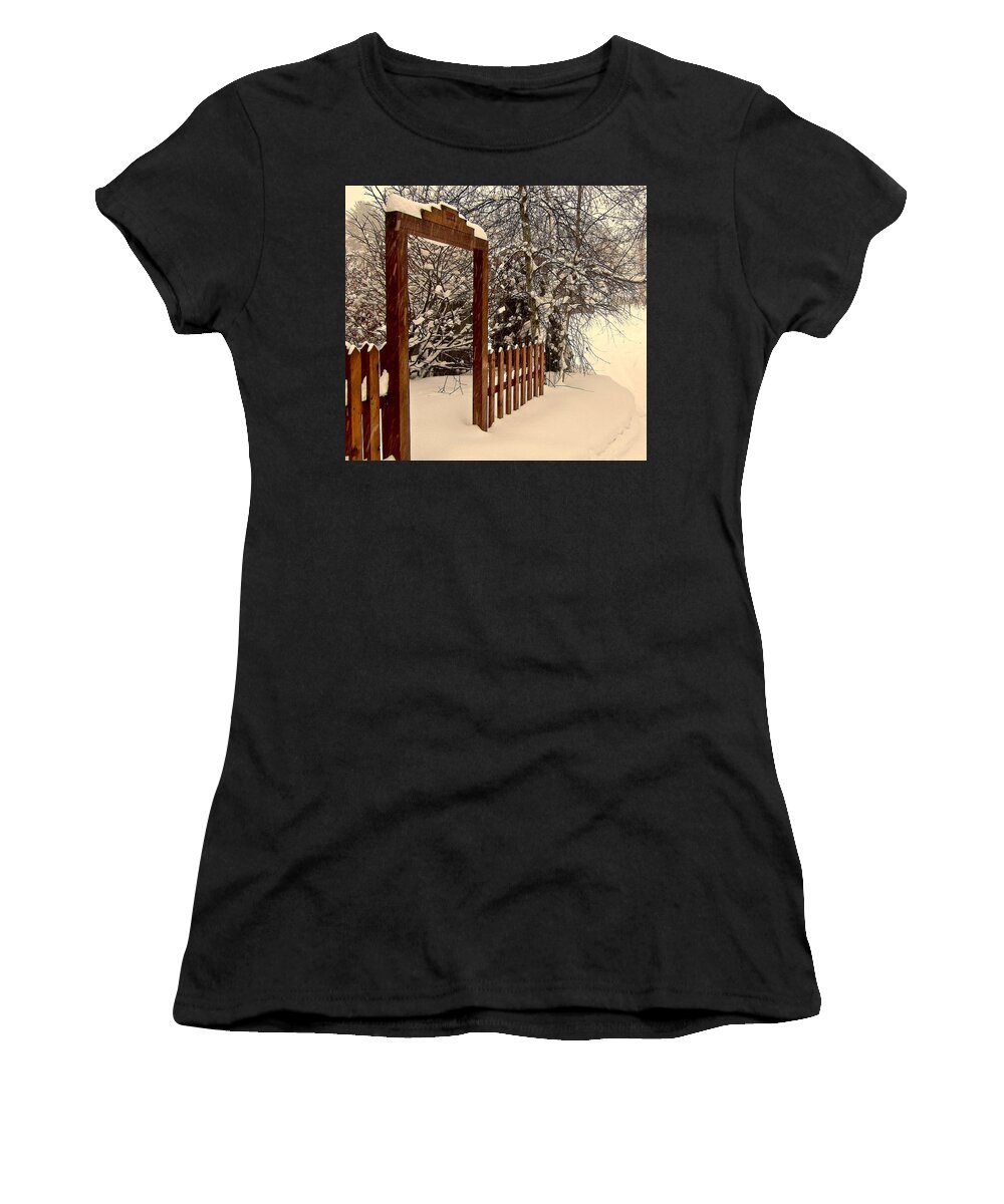 Portal Women's T-Shirt featuring the photograph Portal by Elizabeth Tillar