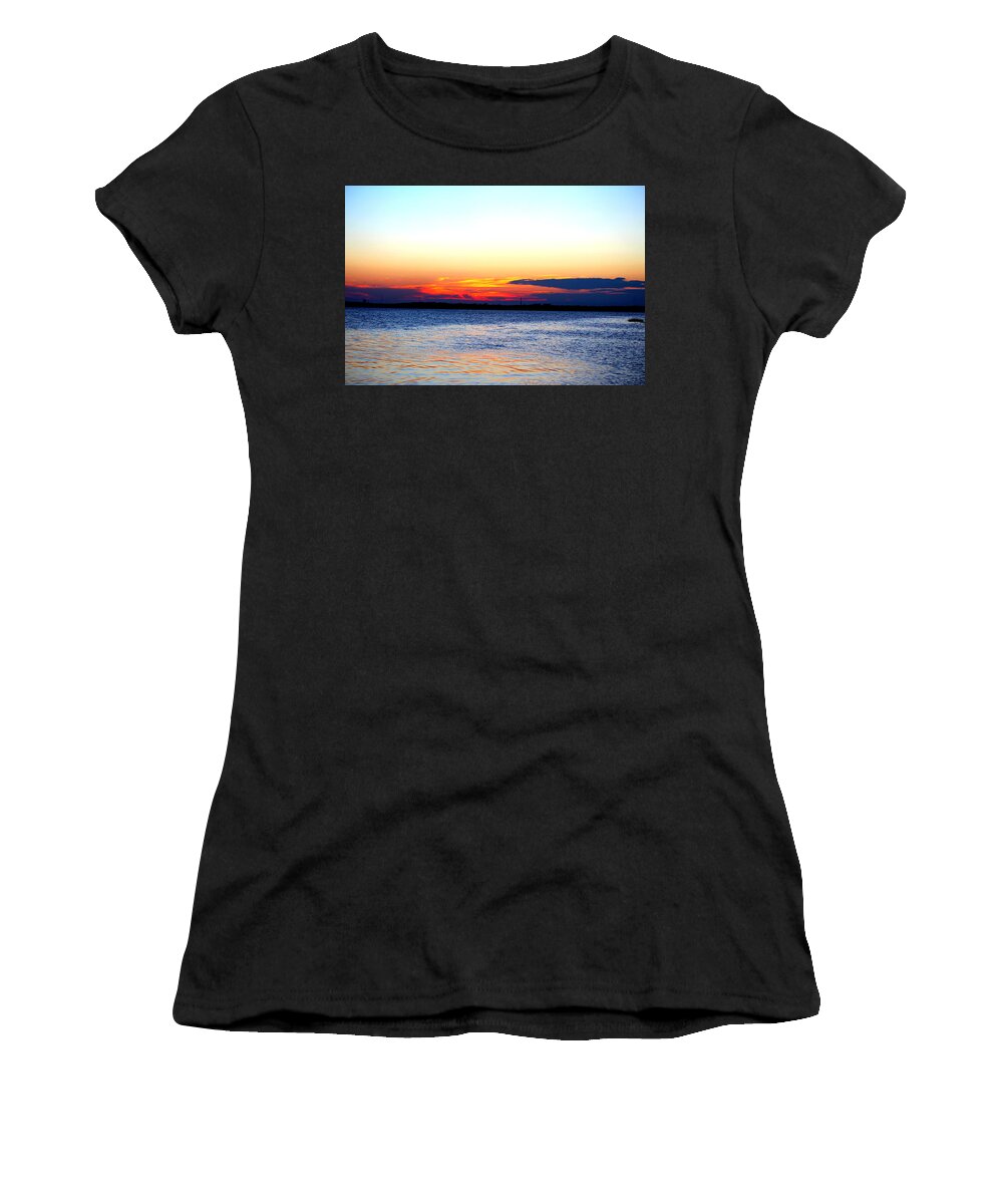 Radiant Women's T-Shirt featuring the photograph Radiant Sunset by Cynthia Guinn