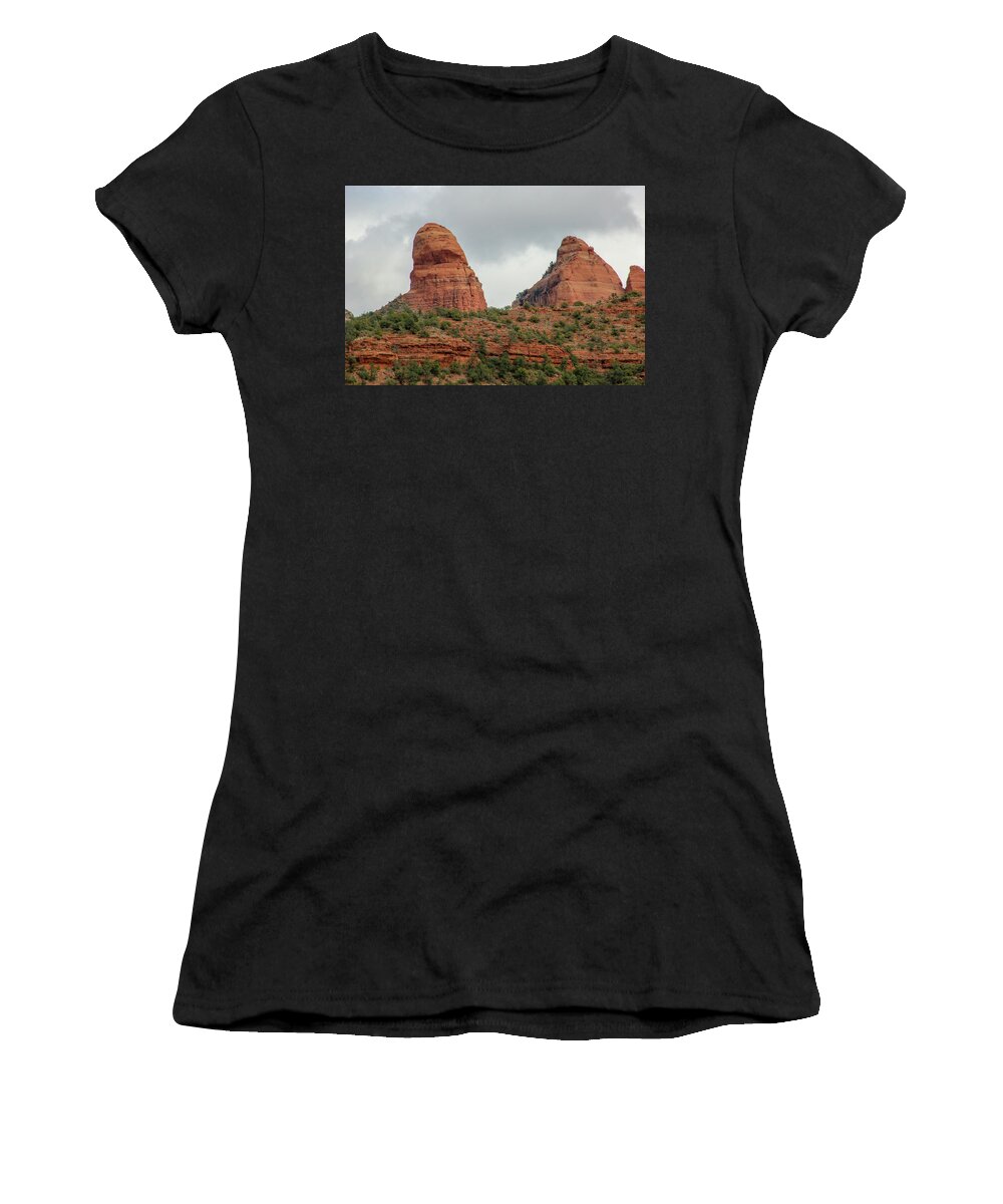 Red Rock Women's T-Shirt featuring the photograph Red Rock of Sedona by Laura Smith