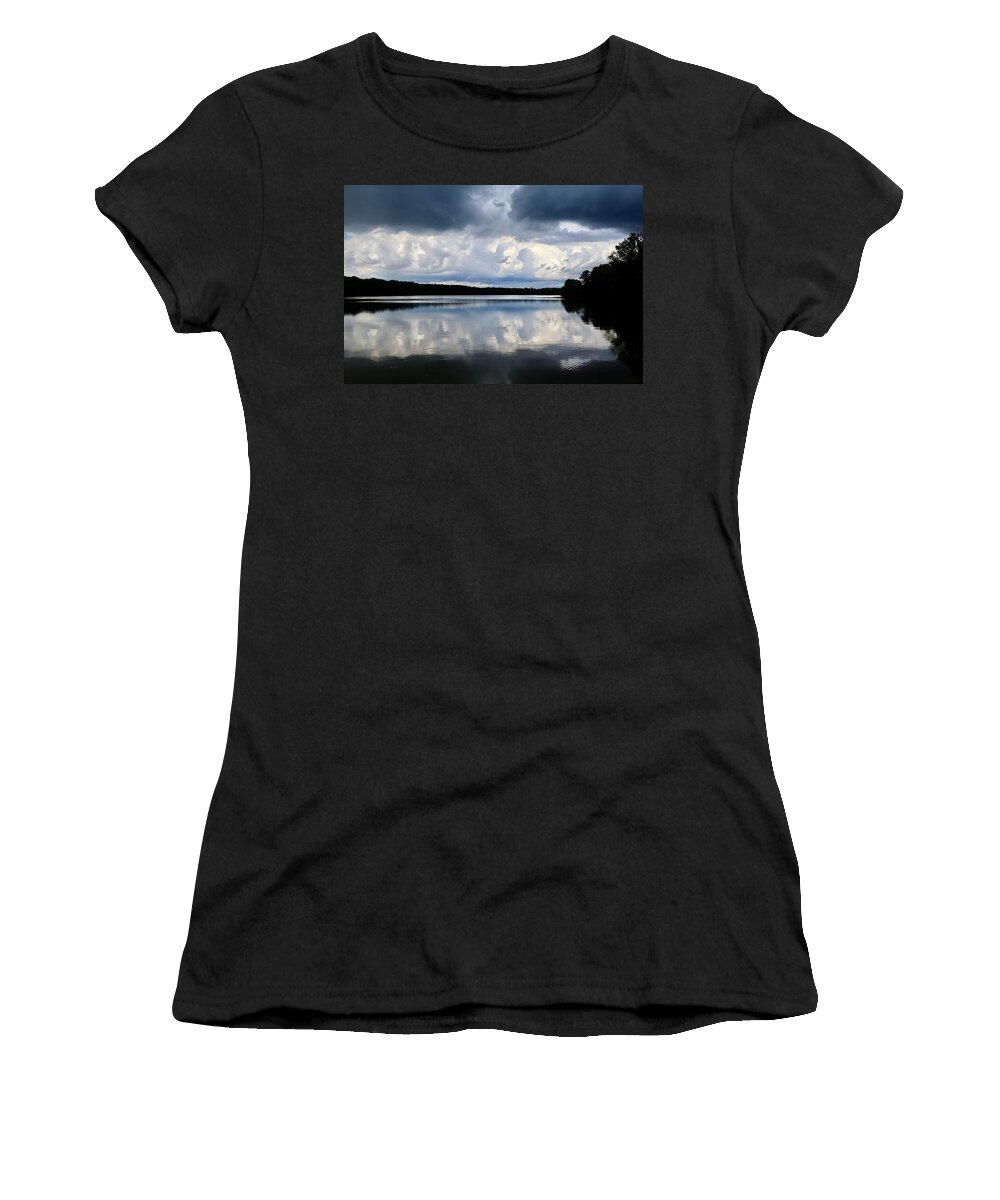 Storm Women's T-Shirt featuring the photograph Reflections of a Storm by Steven Gordon