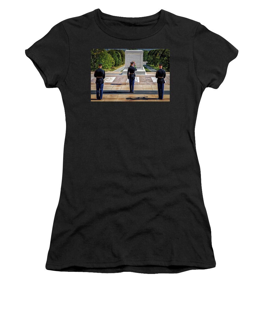 Arlington Women's T-Shirt featuring the photograph Respect by Bill Chizek