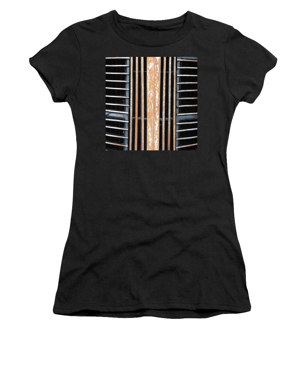 Rusty Grille Women's T-Shirt featuring the photograph Rusty Grille by Bill Tomsa