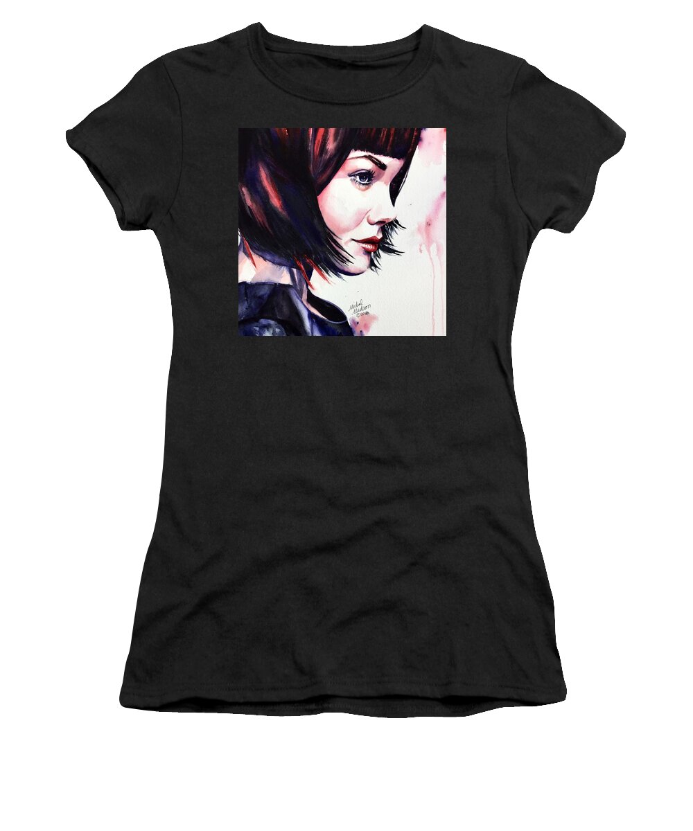 Vogue Women's T-Shirt featuring the painting She Knew by Michal Madison