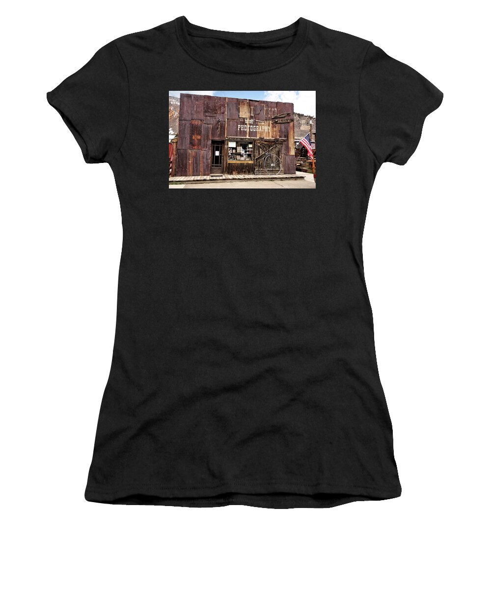Building Women's T-Shirt featuring the photograph Silverton Colorado - Downtown Street Scene 3 by John Trommer