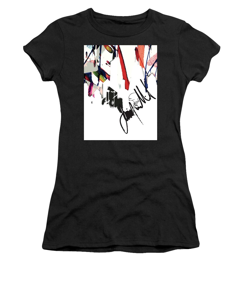  Women's T-Shirt featuring the digital art Skyline by Jimmy Williams