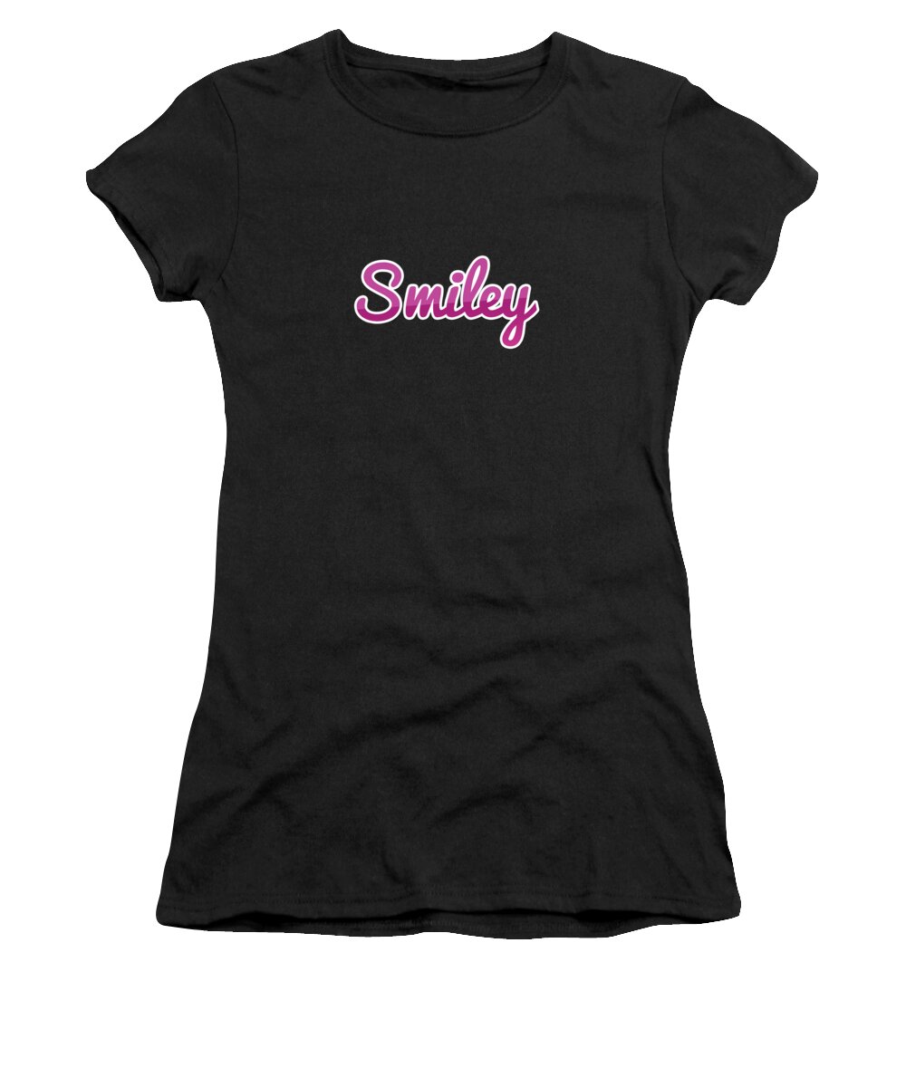 Smiley Women's T-Shirt featuring the digital art Smiley #Smiley by TintoDesigns