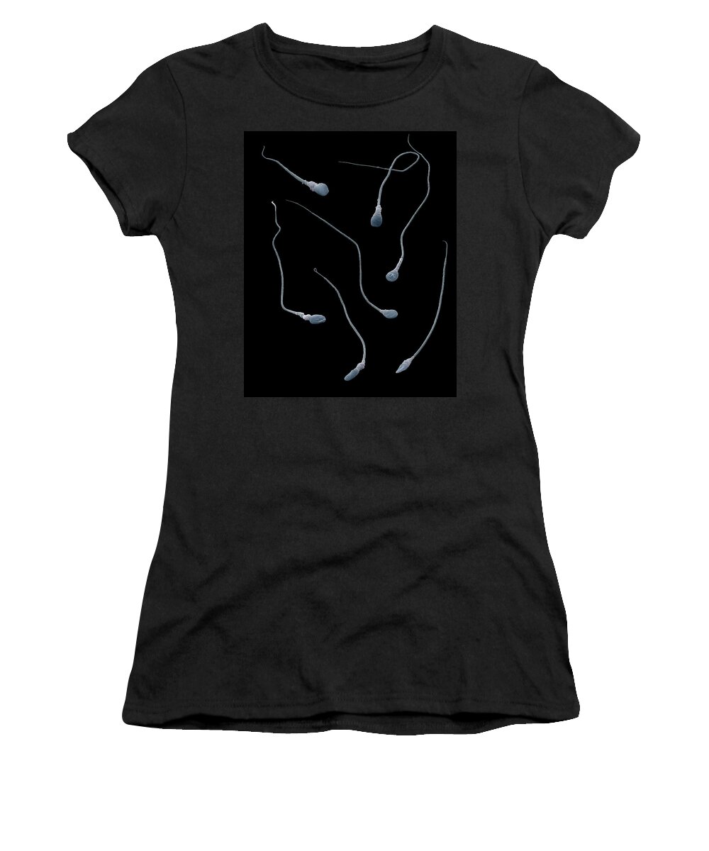 Cell Women's T-Shirt featuring the photograph Sperm by Oliver Meckes EYE OF SCIENCE