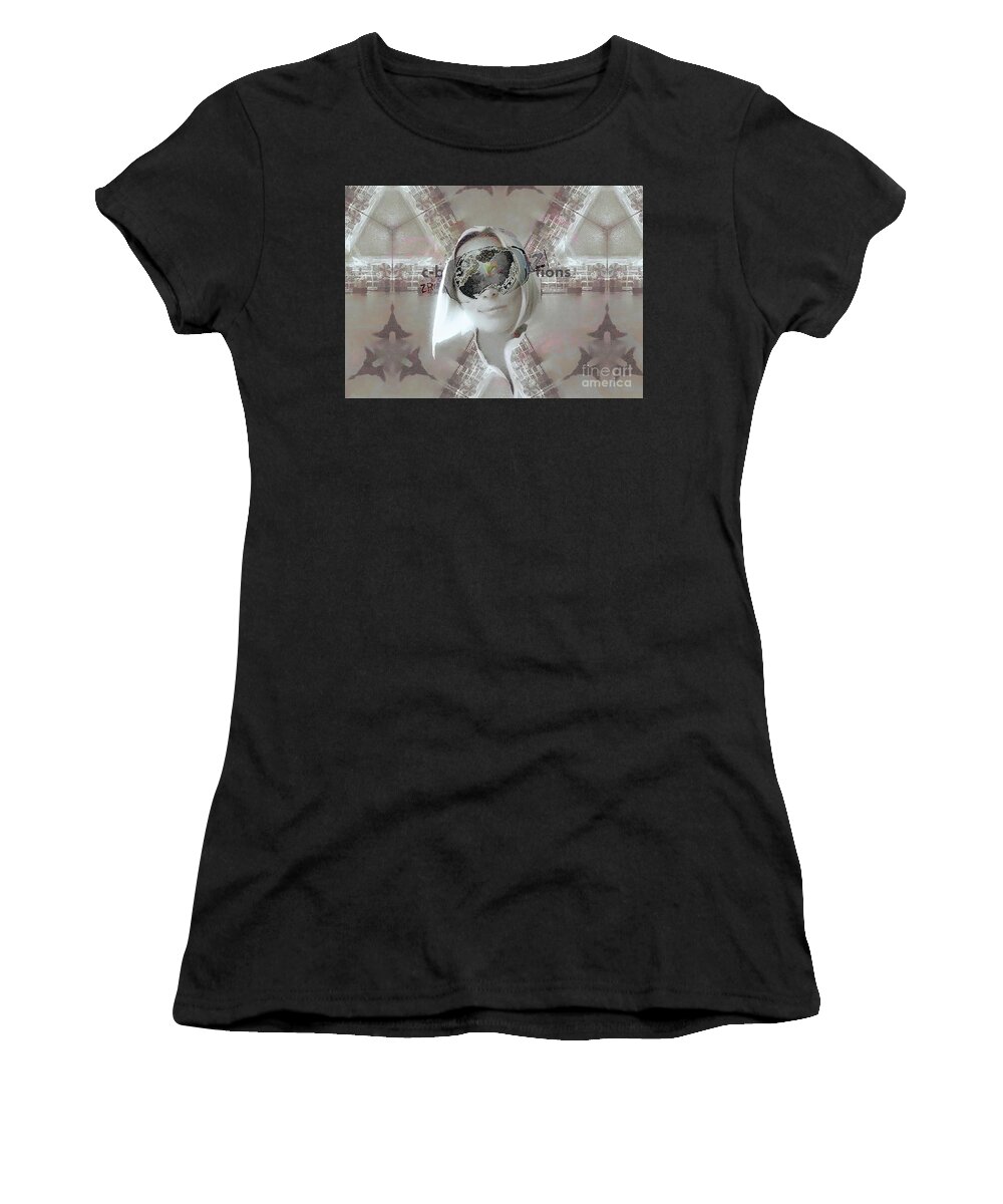 Landscape Women's T-Shirt featuring the digital art Spider's Web by Alexandra Vusir