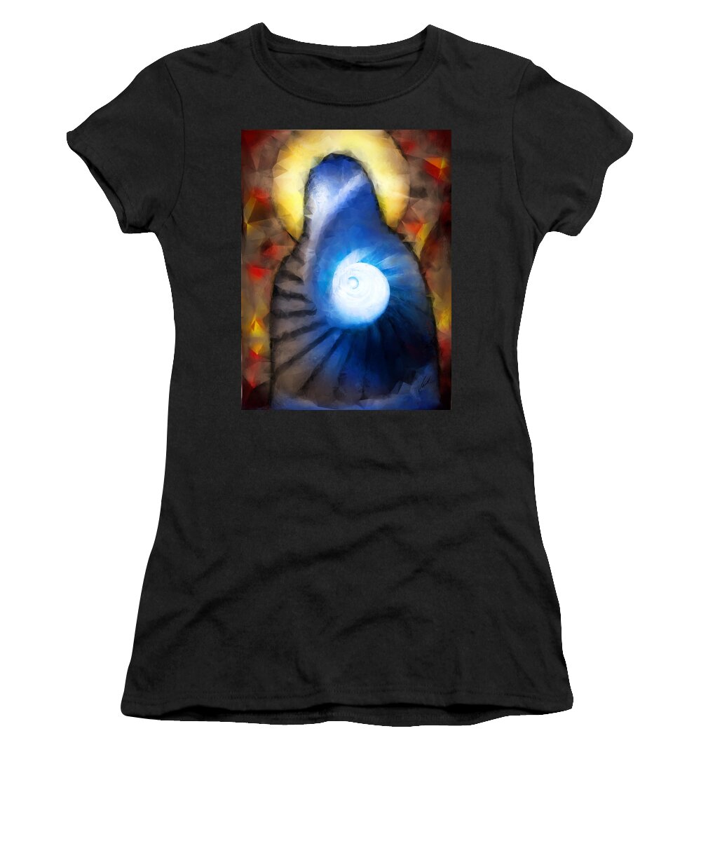 Stairway To Heaven Women's T-Shirt featuring the painting Stairway To Heaven by Vart Studio