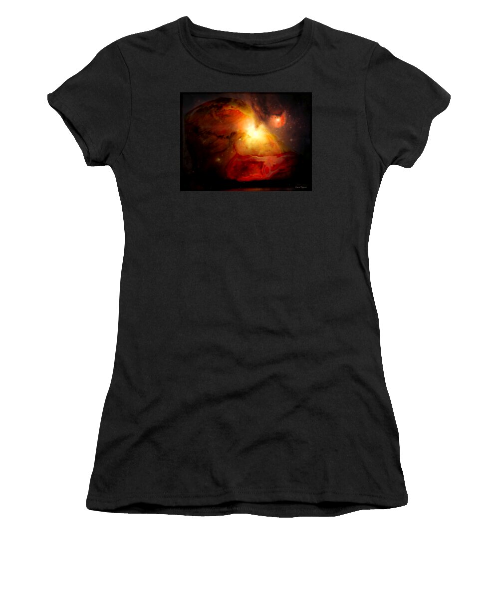 Star Dust Women's T-Shirt featuring the mixed media Star Dust by Leanne Seymour