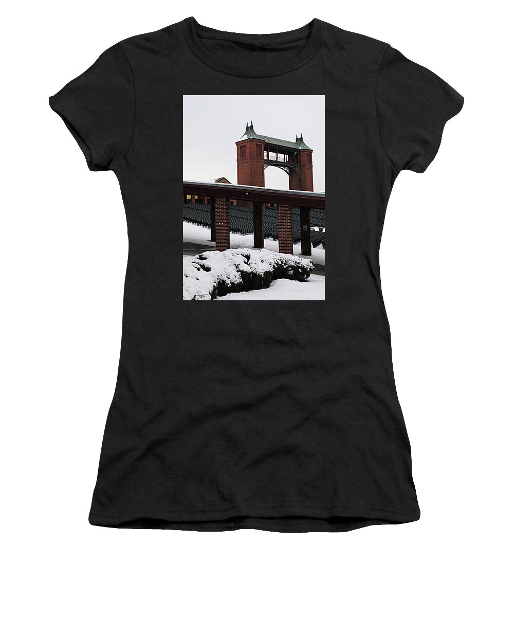 Starlight Theatre Women's T-Shirt featuring the photograph Starlight Theatre North Towers by Glory Ann Penington