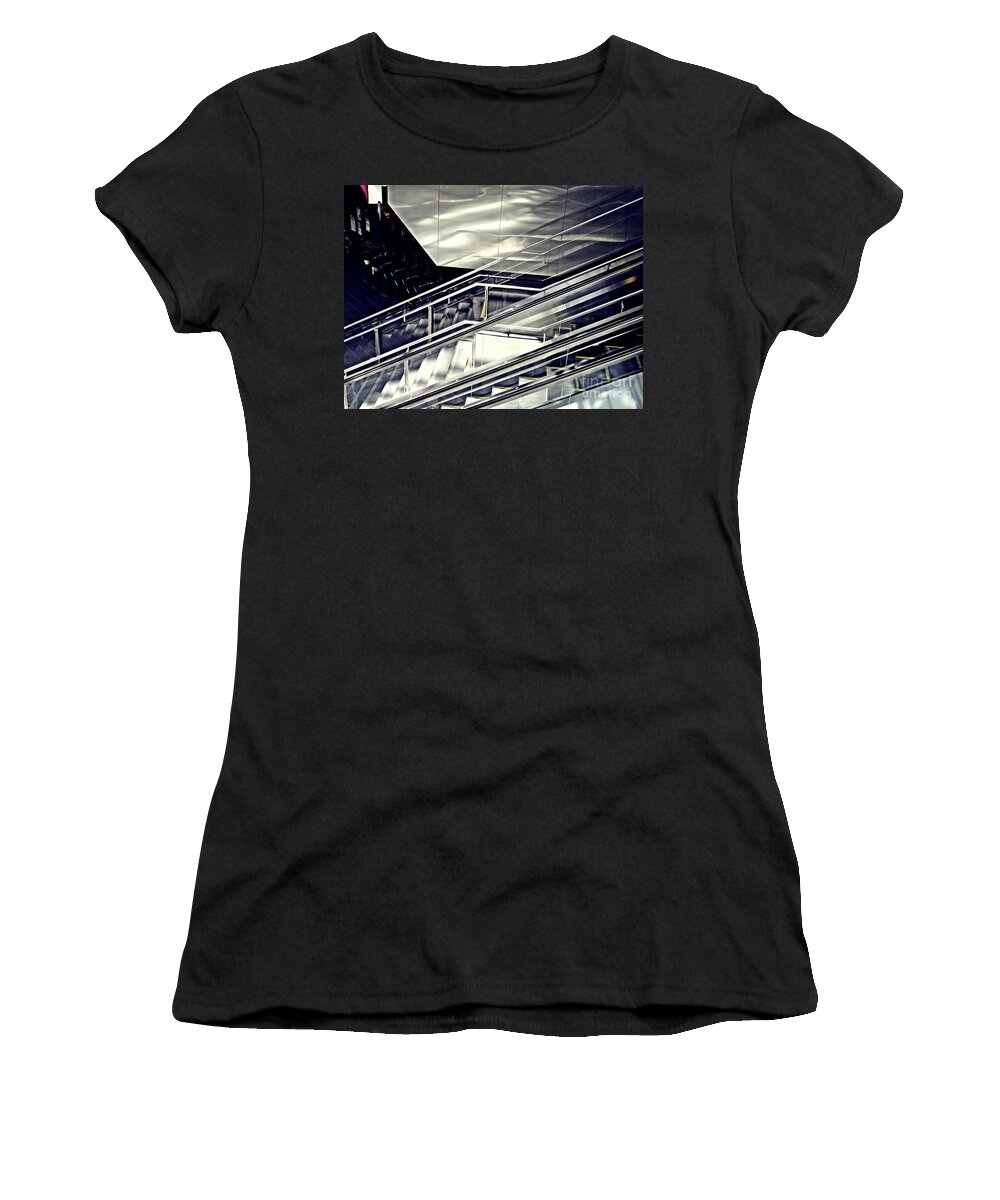 Stairs Women's T-Shirt featuring the photograph Steps by Sarah Loft