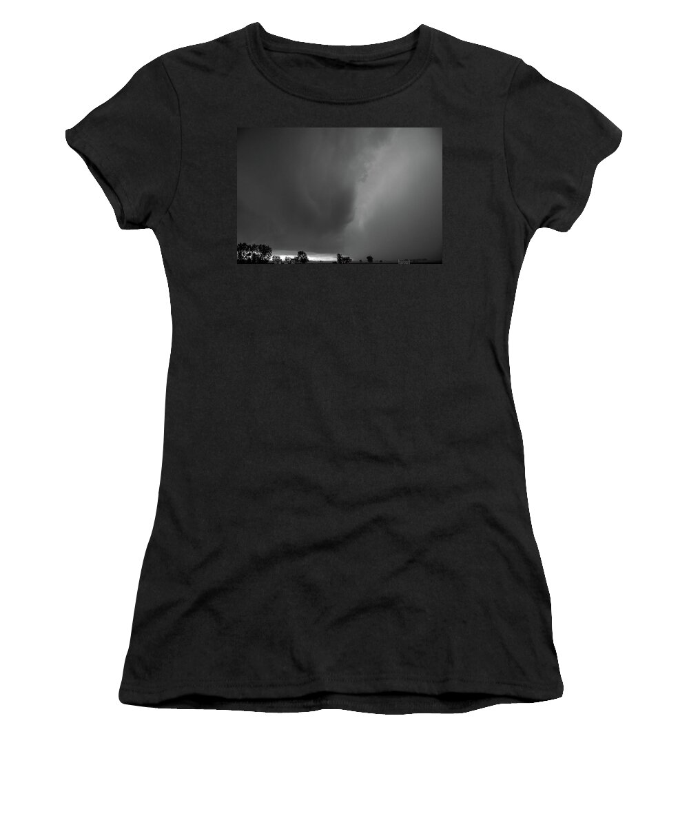 Nebraskasc Women's T-Shirt featuring the photograph Supercells in Nebraska 027 by NebraskaSC
