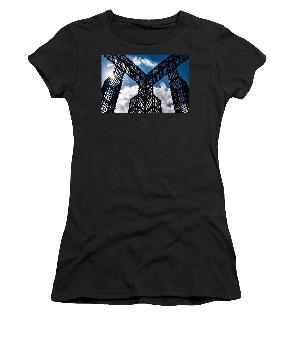 Architecture Women's T-Shirt featuring the photograph The Bronze house construction in Sofia by Yavor Mihaylov