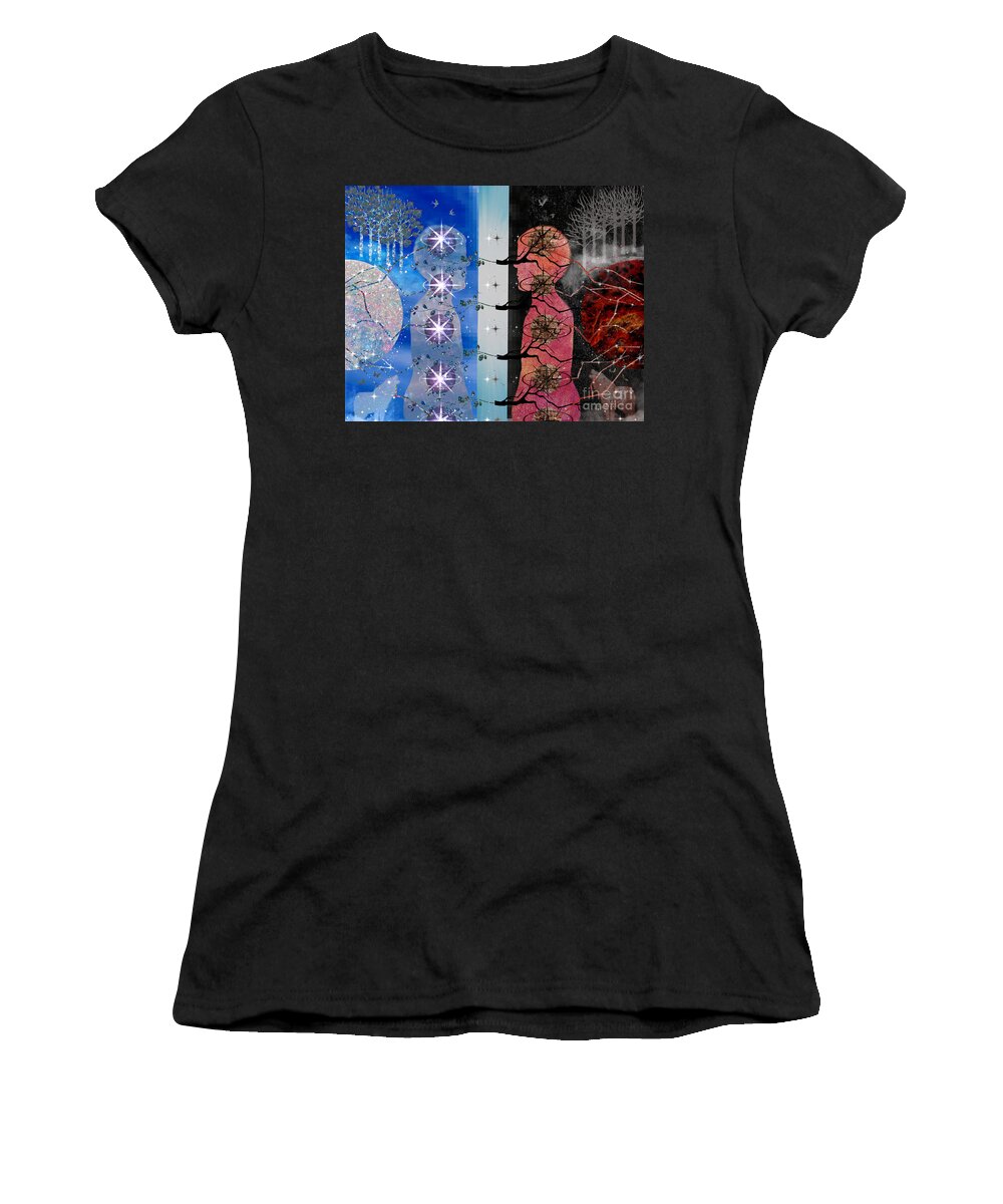 Choice Women's T-Shirt featuring the digital art The Choice by Diamante Lavendar
