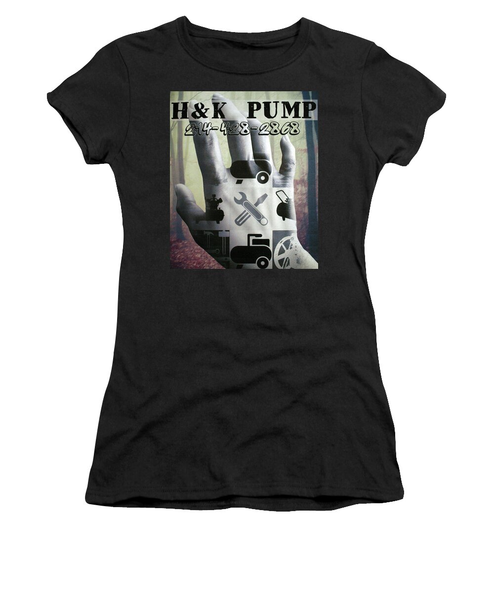Industrial Women's T-Shirt featuring the mixed media The Hand Of A Worker by Robert Margetts