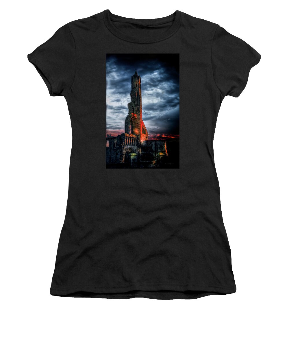 St Andrews Women's T-Shirt featuring the photograph God's last known address by Micah Offman