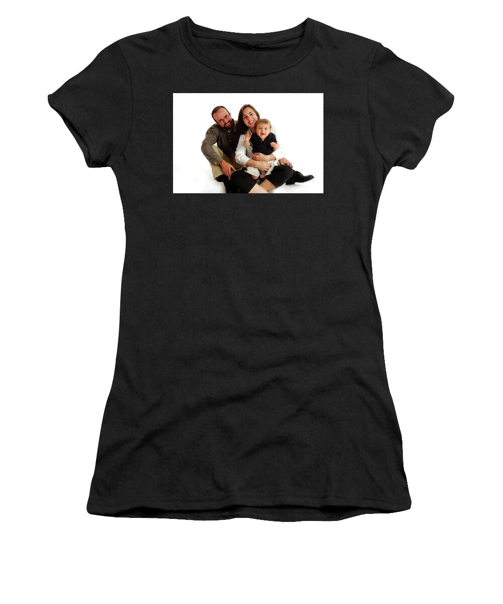 Studio Work Women's T-Shirt featuring the photograph The Snyder Family by Alan Hausenflock