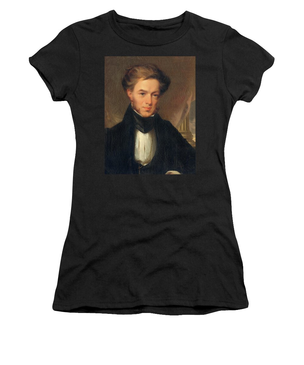 Philadelphia Women's T-Shirt featuring the painting Portrait of Thomas Ustick Walter, 1835 by John Neagle
