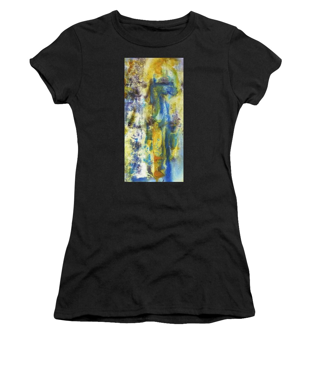 Abstract Women's T-Shirt featuring the painting Untitled3 by 'REA' Gallery