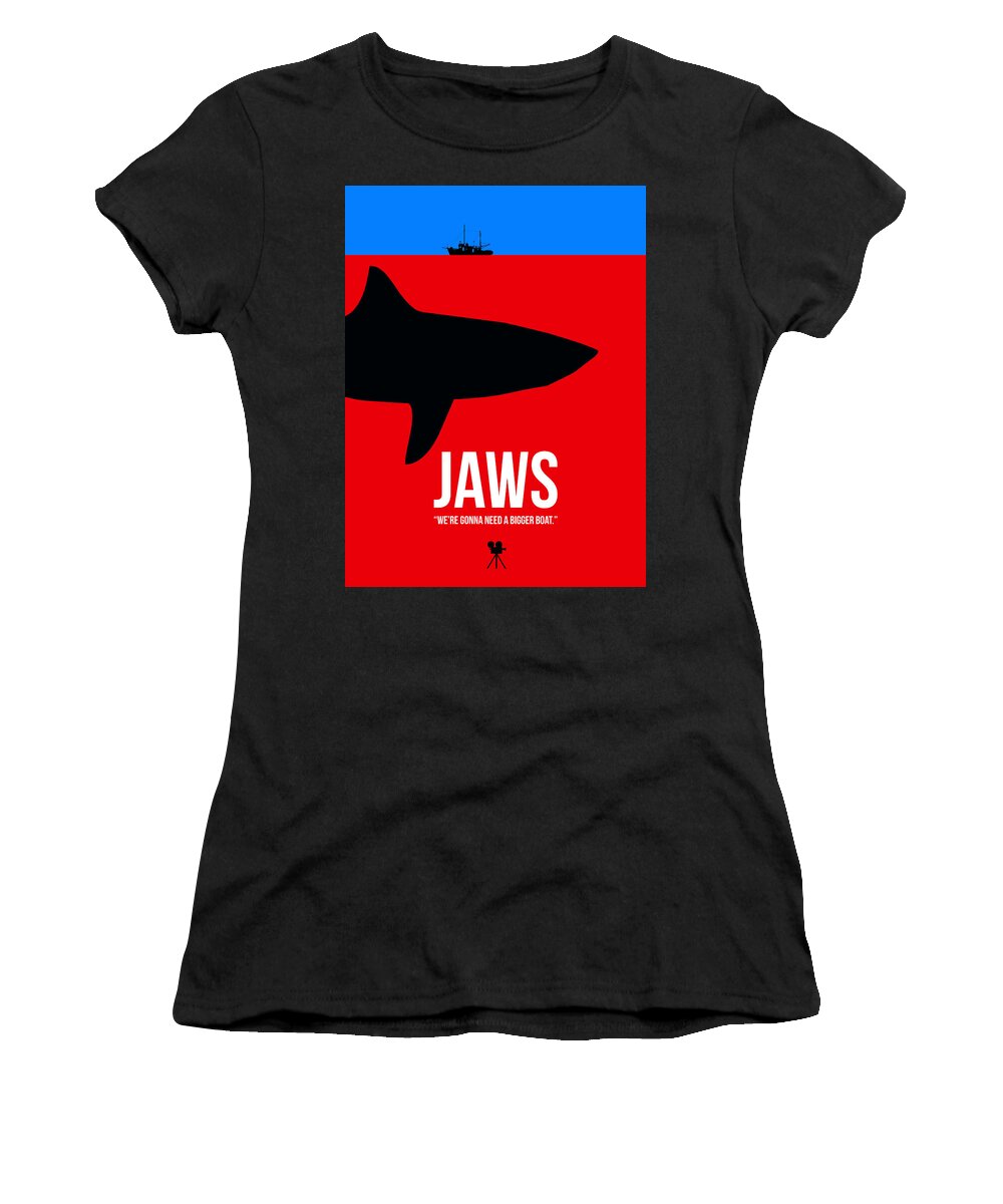 Jaws Women's T-Shirt featuring the digital art We Need A Bigger Boat by Naxart Studio
