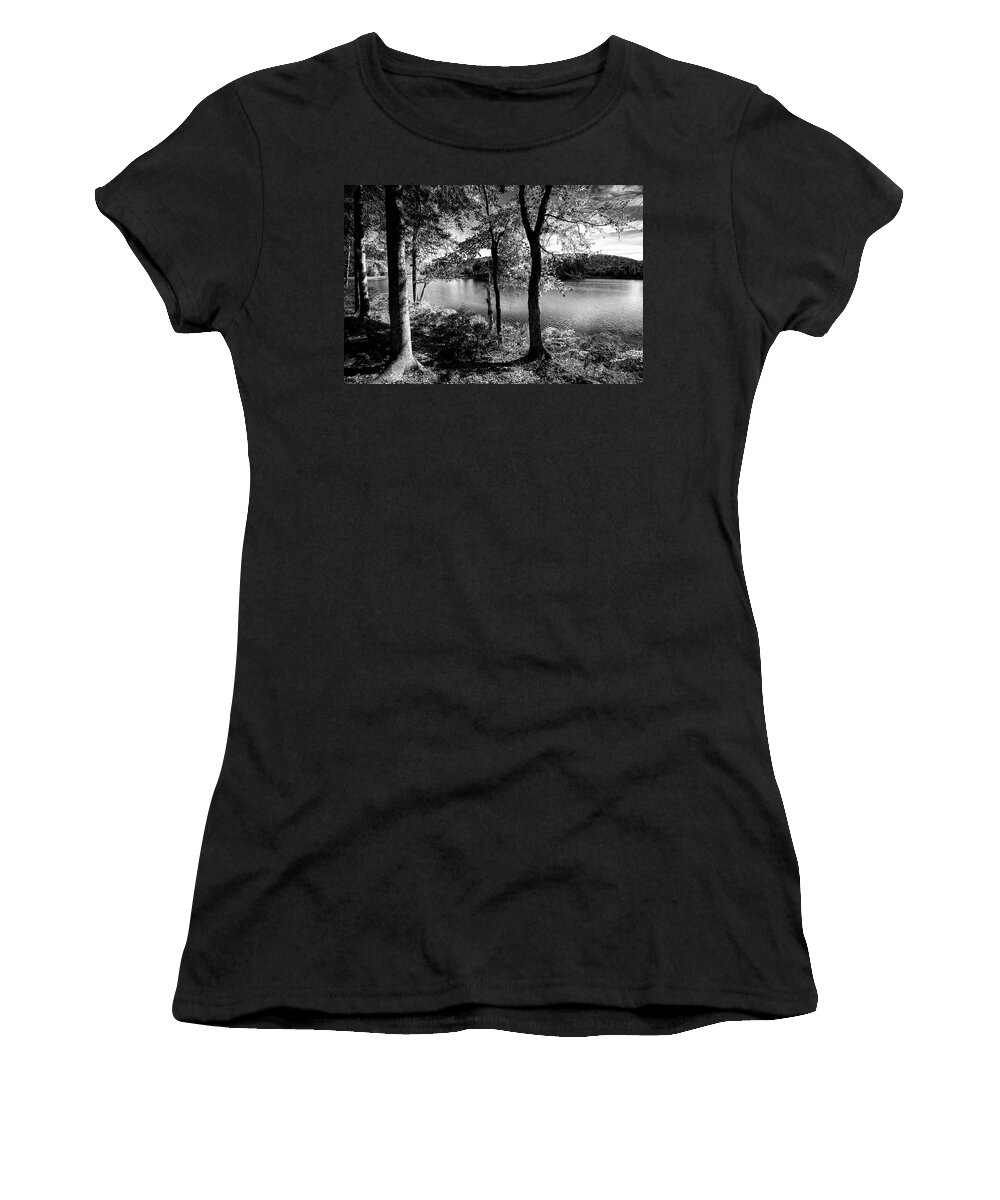 Hdr Women's T-Shirt featuring the photograph West Lake Calm by David Patterson