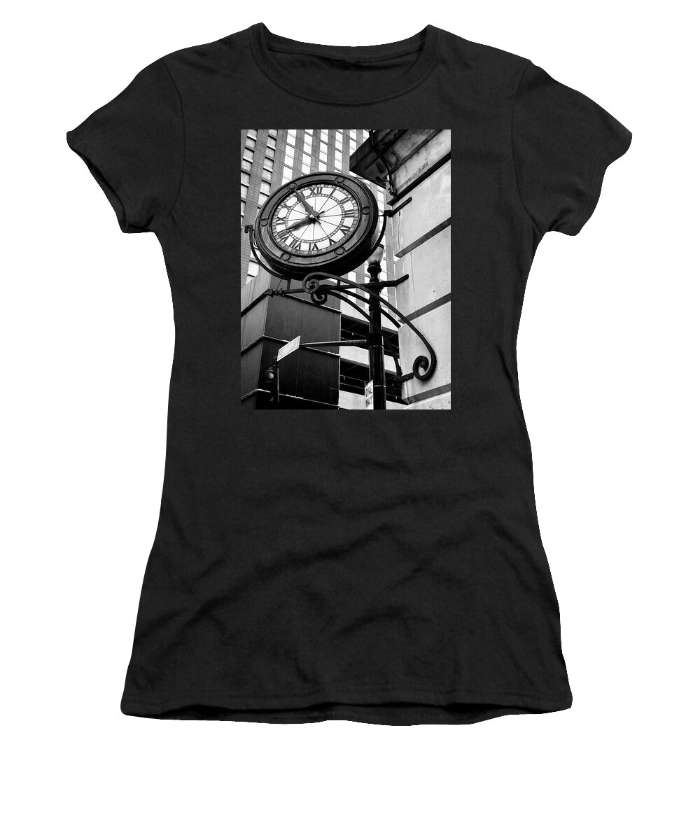 Clock Women's T-Shirt featuring the photograph What Time Is It by Jill Love