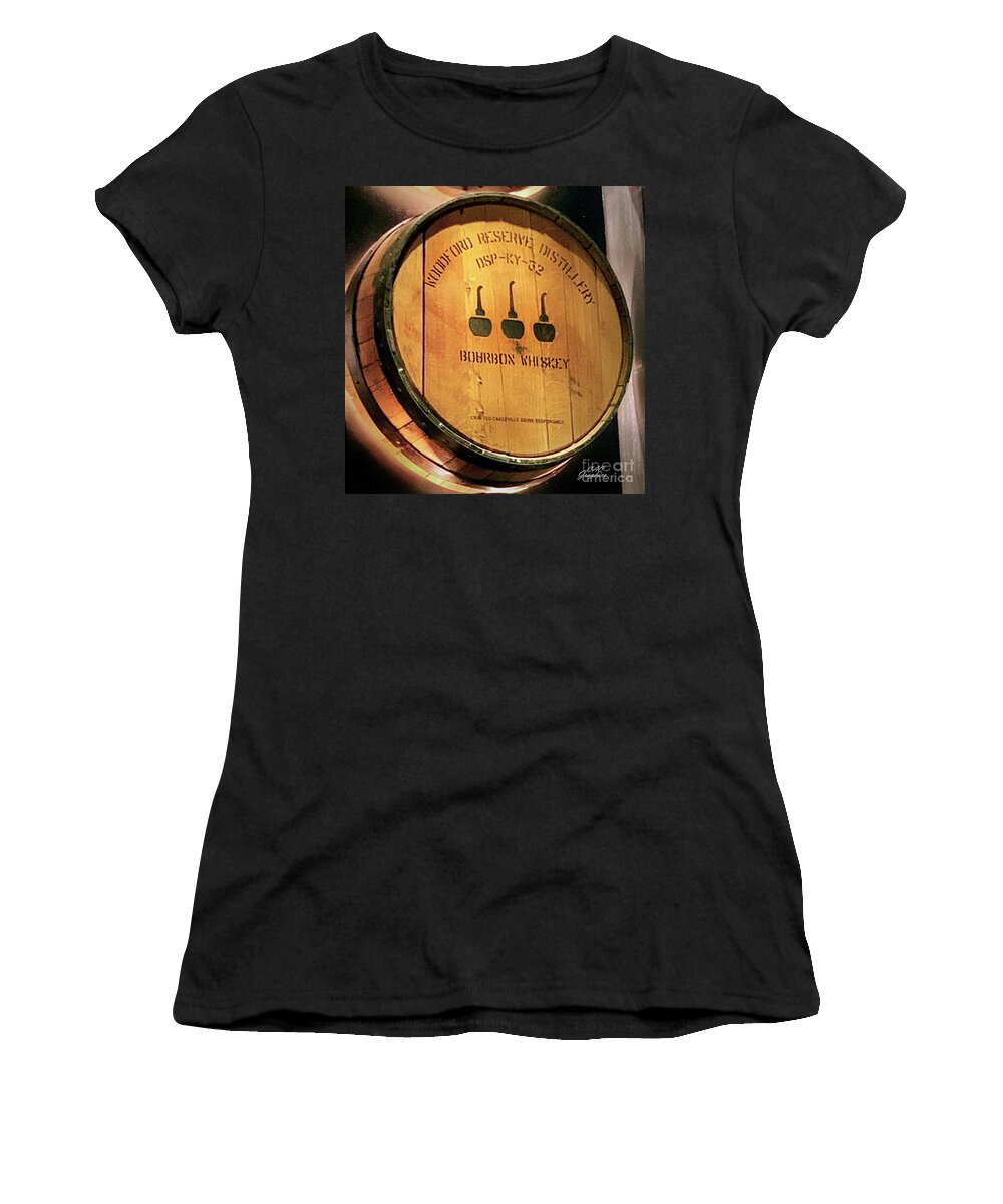 Woodford Reserve Women's T-Shirt featuring the digital art Woodford Reserve Barrel by CAC Graphics