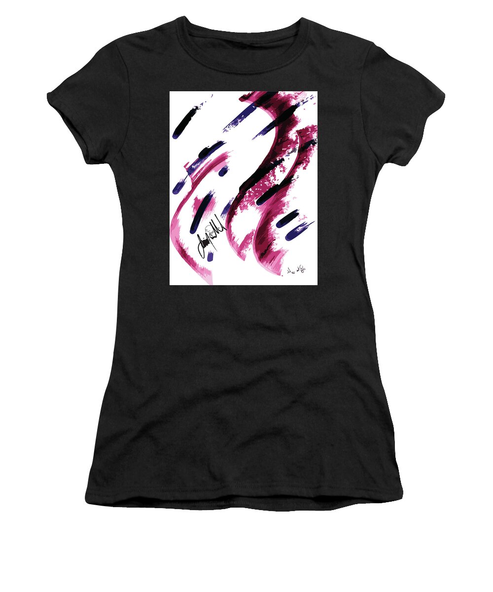  Women's T-Shirt featuring the digital art Worm by Jimmy Williams