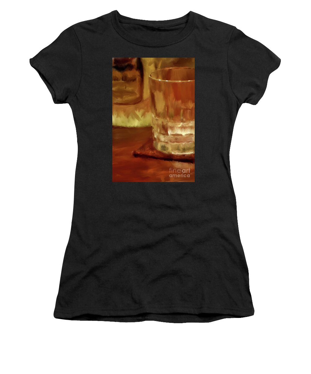 Drink Women's T-Shirt featuring the digital art Yeah It's Five O'Clock by Lois Bryan
