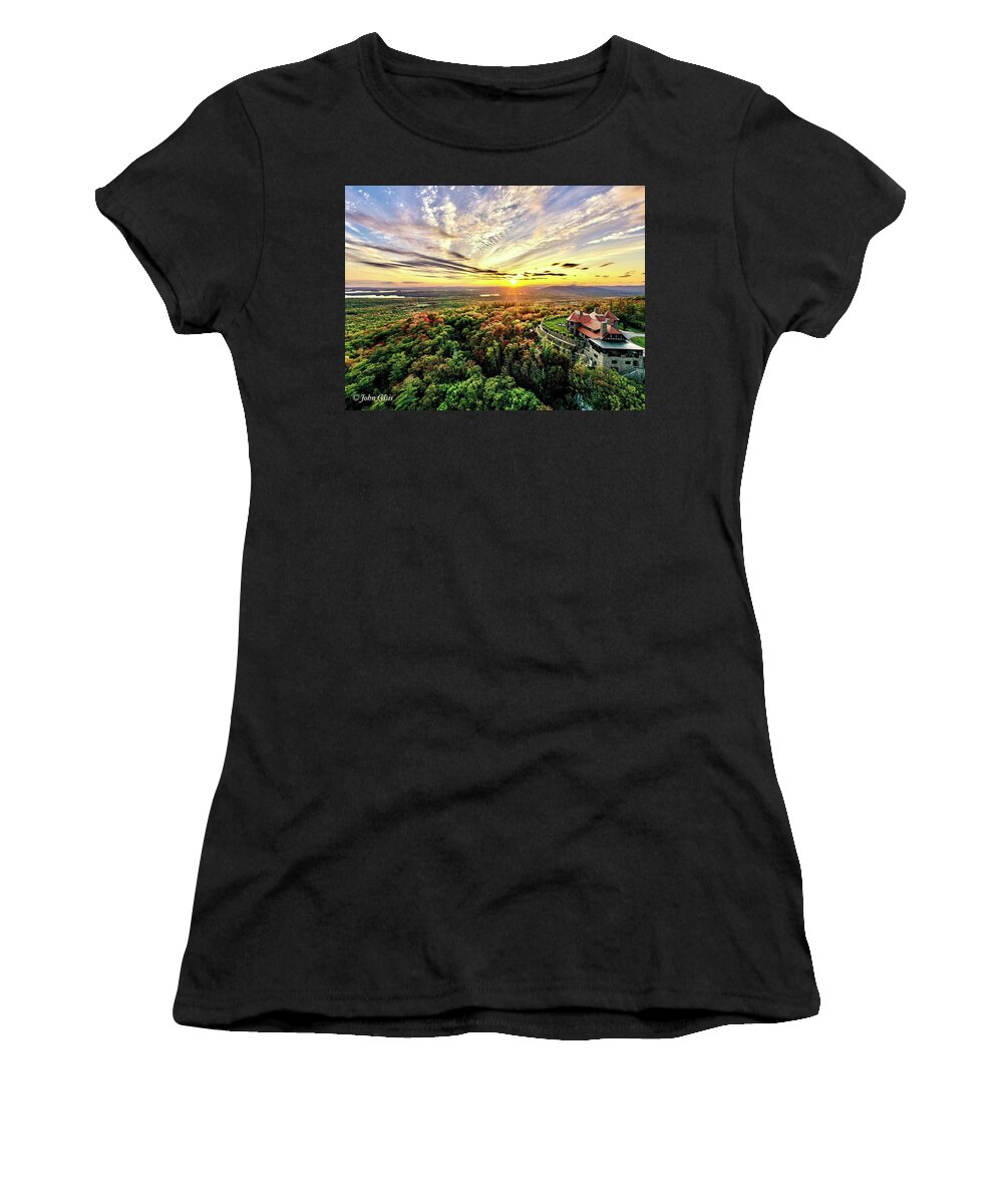  Women's T-Shirt featuring the photograph Castle in the Clouds #1 by John Gisis