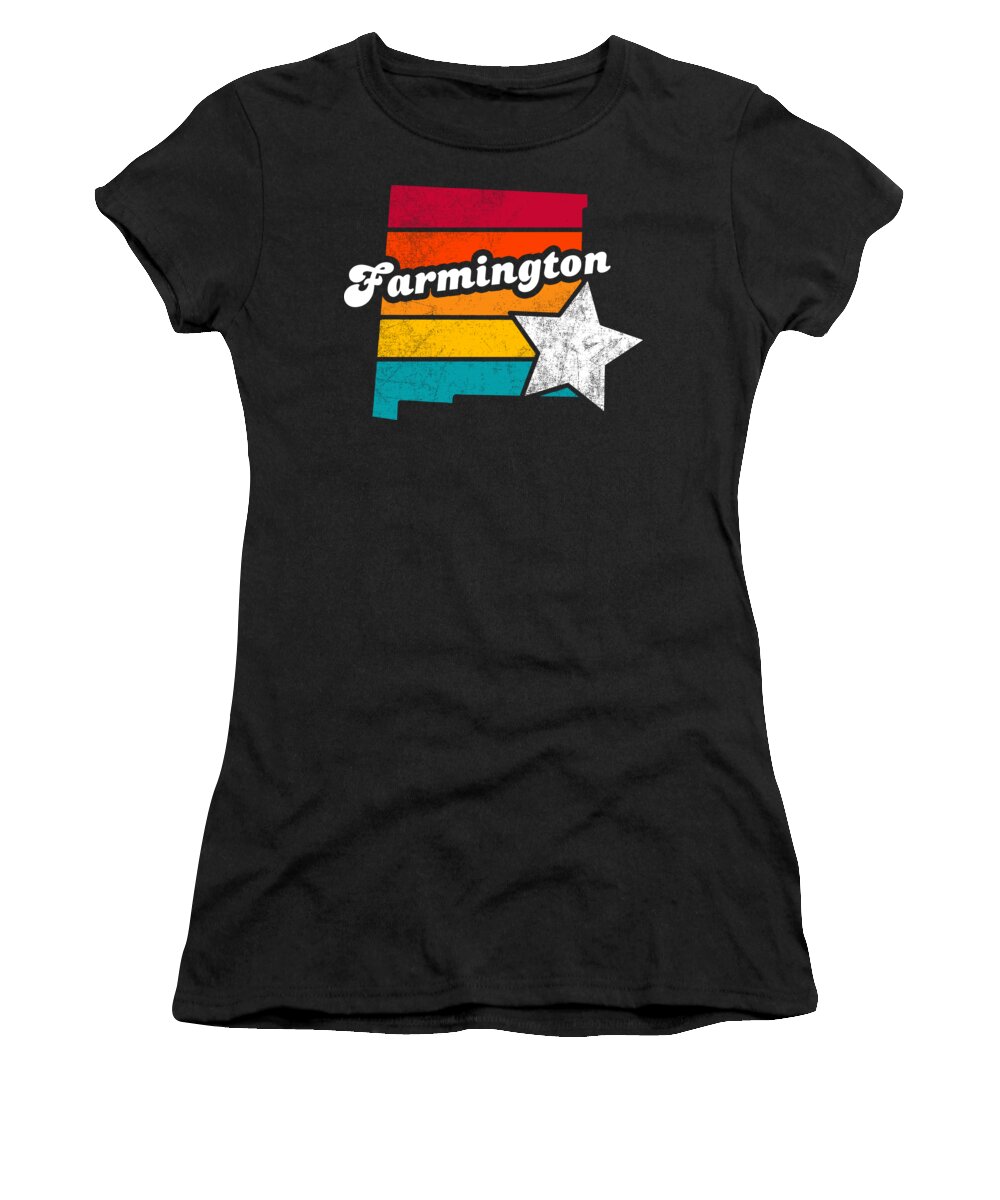 Actor Women's T-Shirt featuring the digital art Farmington New Mexico Vintage Distressed Souvenir #1 by Lotus Leafal