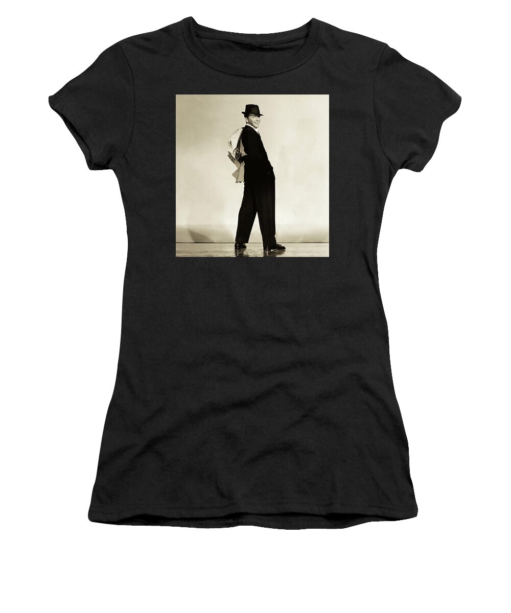 Frank Sinatra Women's T-Shirt featuring the photograph Frank Sinatra 1957 #2 by Mountain Dreams