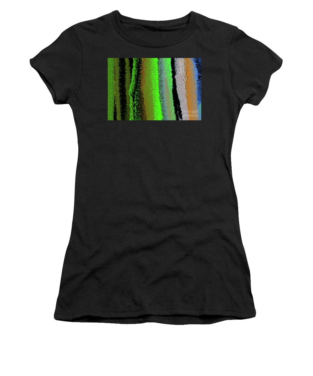  Women's T-Shirt featuring the digital art 12-1-2022z by Walter Paul Bebirian