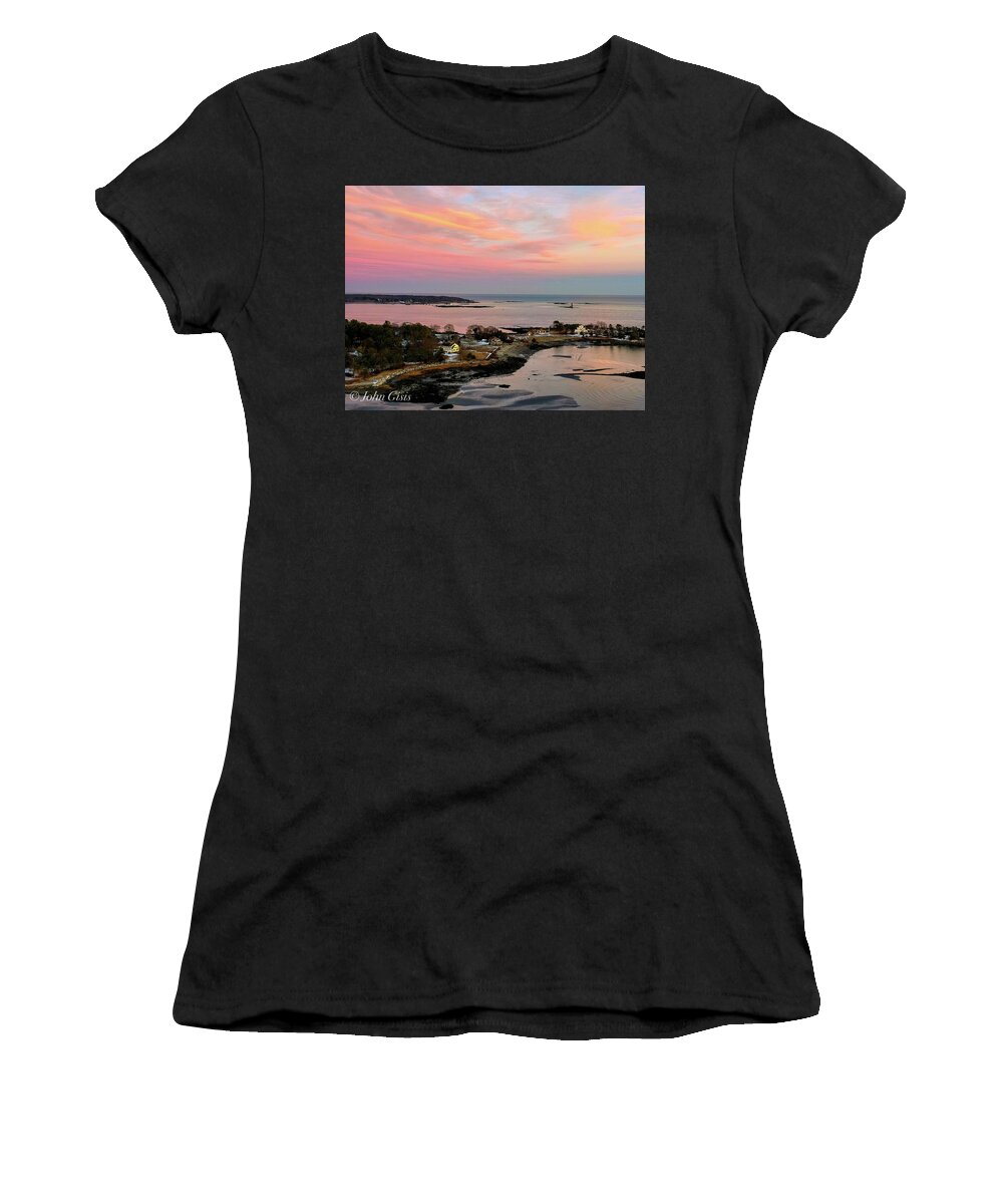  Women's T-Shirt featuring the photograph New Castle by John Gisis
